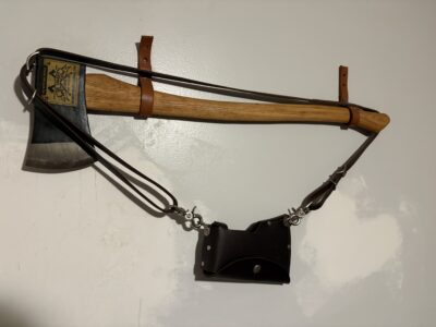 Council Tool Forest Service reissue 2020 Original Paper Label, Deluxe leather sheath w/Shoulder Strap